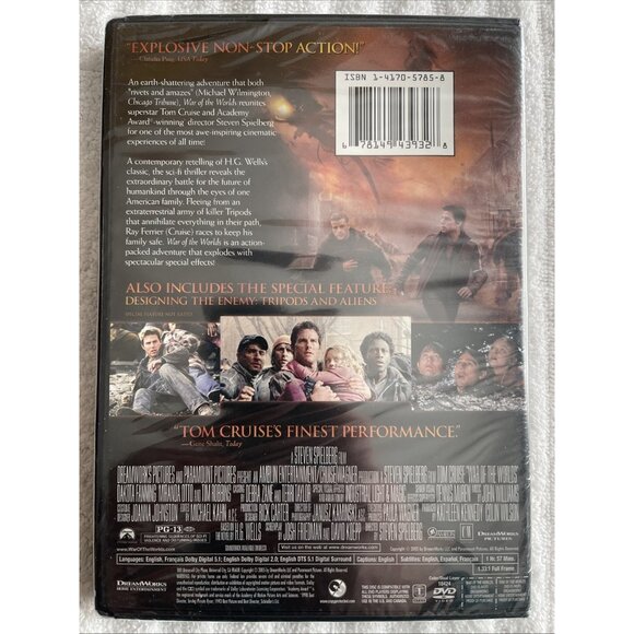 War of the Worlds - Tom Cruise - DVD - NEW - Picture 2 of 2